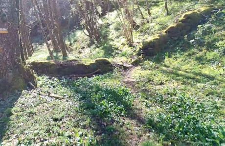 Usos de los muros de junta seca en el río Donsal