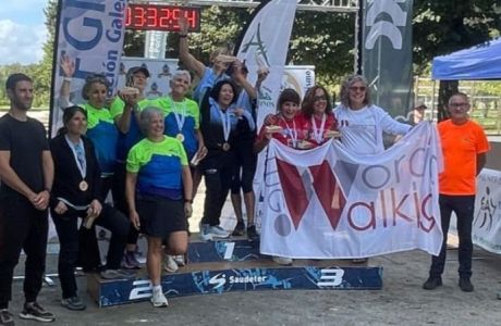 Campionato de Marcha Nórdica Xunta de Galicia 2025 en Salvaterra de Miño
